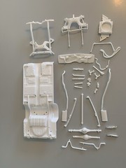 AMT 1/25 1971 Plymouth Duster Chassis And parts/Mopar /junkyard/diorama