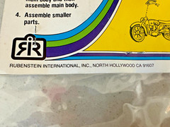 Vintage Super Motorcycles 6 Snap Together Toy Models New in Package NIP England