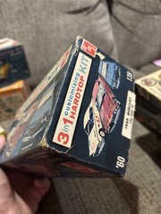 6 1960 63 AMT Hubley Chevy Mercury Lincoln Buick Mercedes Car Model Kit Box Only