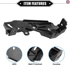 Headlight Bracket Compatible for Infiniti G37 2009-2013, Durable Plastic Black