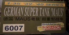 Dragon 6007 1/35 German Super Tank “Maus” Model Kits