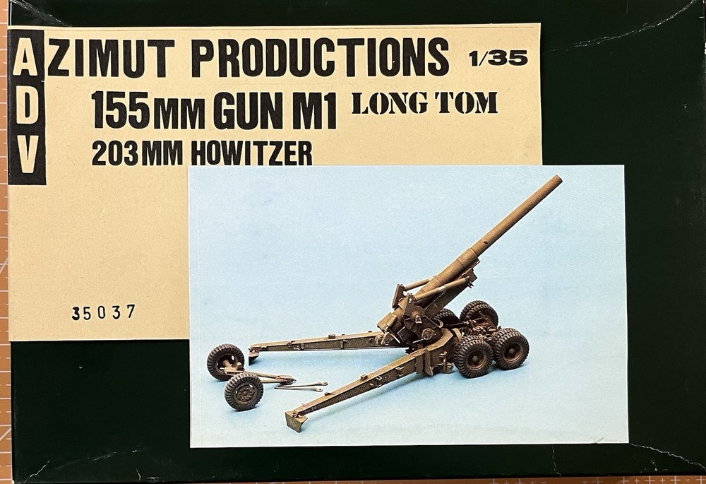 ADV Azimut Productions 1/35th Scale 203mm Howitzer Long Tom Model Resin Kit