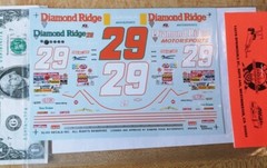 SLIXX 1/24 Water Slide Decals NASCAR #29 LUMINA Diamond Ridge Motorsports A35
