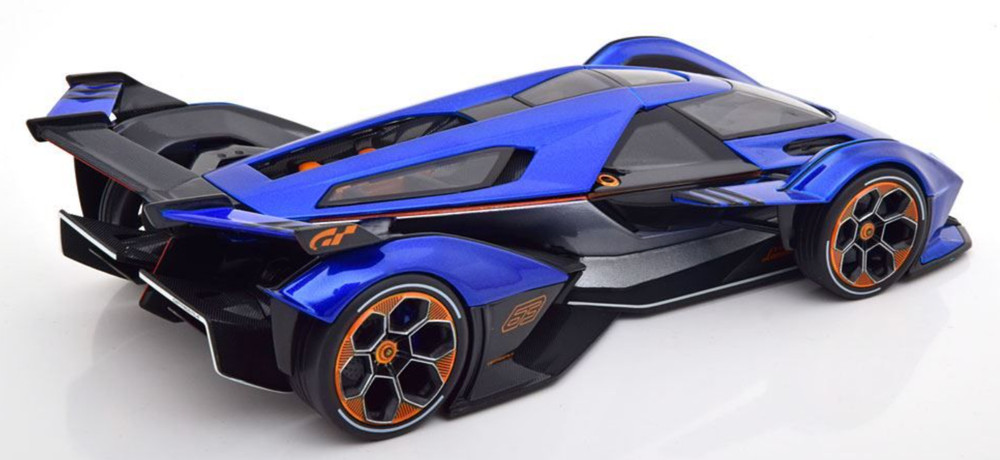 Lamborghini 1:18Race Car12Custom Built Concept Metal Body Model Carousel BLUE 24