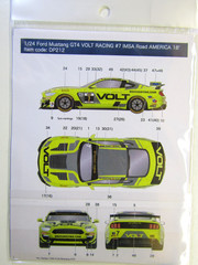 Decalpool 1/24 Scale Ford Mustang GT4 Volt IMSA ’18 Decal Sheet DP212 for Tamiya