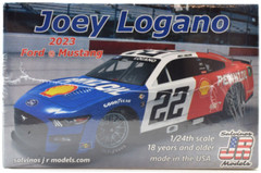 Salvino JR Models “Penzoil” Joey Logano 2023 Ford Mustang Nascar 1/24 Car Kit