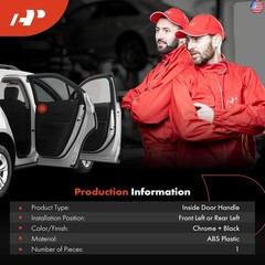A-Premium Front or Rear Left Driver Side Interior Door Handle Compatible with