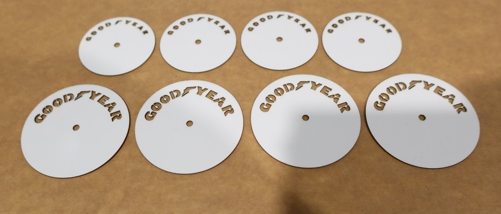 1/12 Tamiya Martini Brabham BT44B Tamiya Goodyear Tyre Tire Stencils Templates