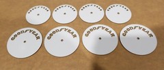 1/12 Tamiya Martini Brabham BT44B Tamiya Goodyear Tyre Tire Stencils Templates