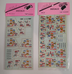 NASCAR Racing 1/24-1/25 Model Car Vtg Decal Sheets Army Navy Marines Lot Of 17