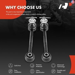 A-Premium 2 x Rear Forward Upper Control Arm, with Ball Joint & Bushing,