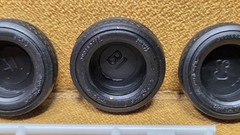 1967 Mustang Fastback STOCK WHEELS & TIRES 1:25 scale AMT NEW Model Kit PARTS