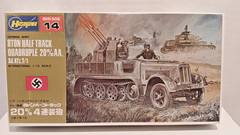 Hasegawa 8 Ton Half Track Quadruple 20MM A A. Sd Kfz 7/1 Mini Box#014 1/72 scale