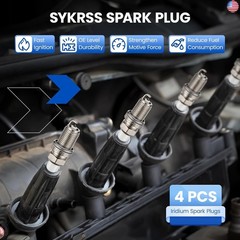 6716 Iridium Spark Plugs 4 Pack – Compatible with GMC Canyon, Compatible with