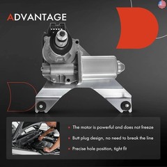 A-Premium Rear Windshield Wiper Motor Without Washer Pump Compatible with