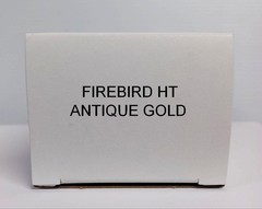 New 1969 Pontiac Firebird HT Antique Gold Promo Model Box Replica NO CAR