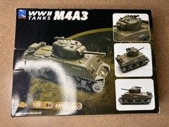 New Ray 1:32 Scale World War II M4A3 Sherman Tank Easy Assembly Kit