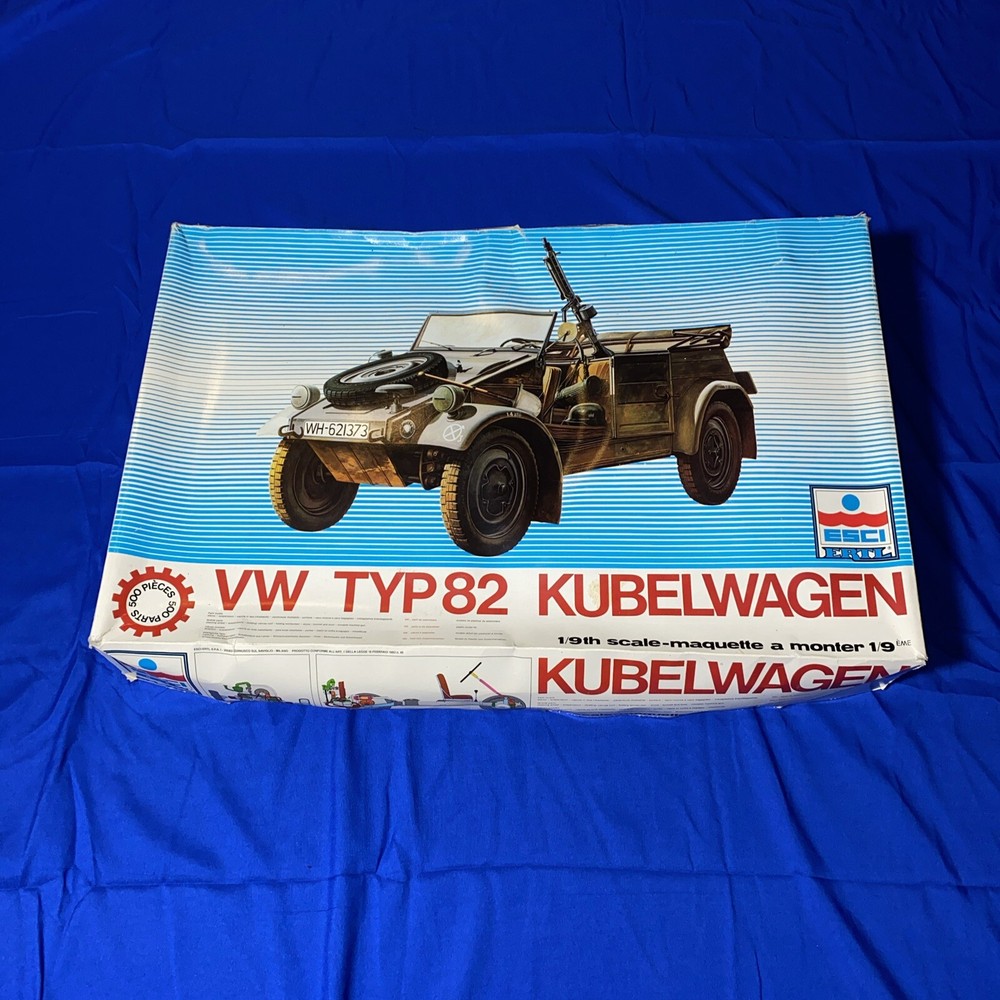 Ertl ESCI VW Typ82 Kubelwagen 7009 1/9 Model Kit Complete