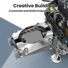 Working W16 Engine Model Kit Toys Building V8 Mini Engine Scale Model for Adults