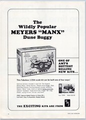 1968 AMT Plastic Model Kit Vintage Toy Ad Meyers Manx Dune Buggy Baja