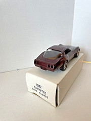 1982 Chevrolet Corvette Promo Car Dark Claret with Original Box