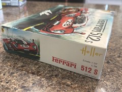 HELLER 1/24 SCALE FERRARI 512S FACTORY SEALED INSIDE KIT! CIRCA 1989! VMCP!