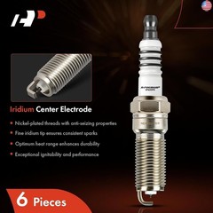 A-Premium Iridium Platinum Spark Plugs (Pack of 6) Compatible with Ford F-150