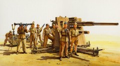 Tamiya 1/35 Model Kit German Army 88mm Cannon Flak36 North African Campaign 5194