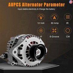 Alternator 80 Amp/12 Volt Compatible for Nissan for Sentra 1.8L 2002-2006 –