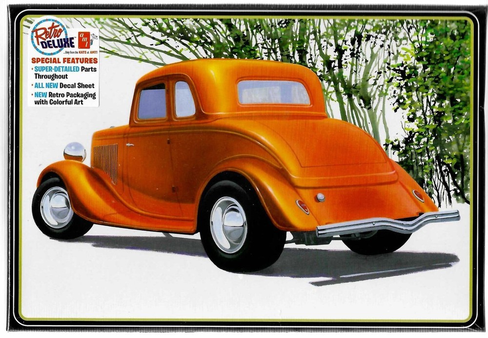 AMT 1384 1934 Ford 5 window Coupe Street Rod 1/25 model kit