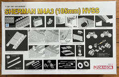 Dragon 1:35 ’39-’45 Series Sherman M4A3 (105mm) HVSS SEALED WWII U.S. Army