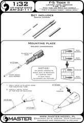 Master AM32111 1/32 F-5E/F Tiger II – Pitot Tube & 20mm Barrels