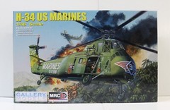 MRC GALLERY Models #64101 H-34 US MARINES 1/48 SCALE, BOX NOT SEALED/INSIDE SEAL