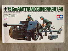1/35 Tamiya 7.5Cm Anti-Tank Gun (Pak40/L46) Military Mini Series No. 47
