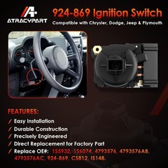 924-869 Ignition Switch, Compatible with 2002-2007 Liberty, 2001-2006 TJ &