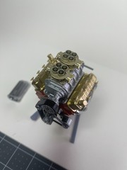 BLOWN BIG BLOCK CHEVY ENGINE with Stand 1/24th – 1/10th Scale kit MADE IN USA