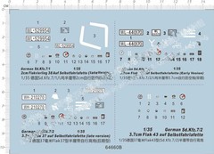 1/35 German Sd.Kfz.7 flak 37 38 41 auf Selbstfahrlafette Model Kit Metal Decal