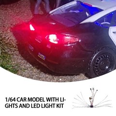 1/64 police Model cars LED For Modific Remote Control Lighting Electronic kitLwp