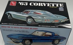 Decal sheet AMT ’63 Corvette Sting Ray Street Rods Model Kit 1:25 Scale