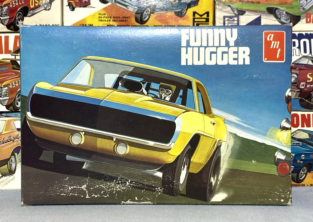 AMT 1969 CAMARO “FUNNY HUGGER” FUNNY CAR KIT#T344 MPC 1/25 ORIGINAL BOX ONLY..!!