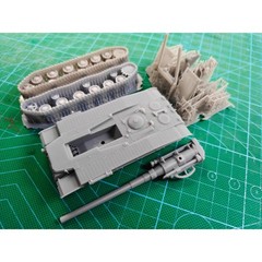 3d Printed 1/35/72 Soviet S-51 152mm Long-Barreled Howitzer SP Gun Unpainted Kit