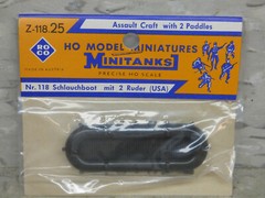 Roco Minitanks (NEW) 1/87 WWII US Rubber Assault Craft W/2 Paddles Lot #5342K