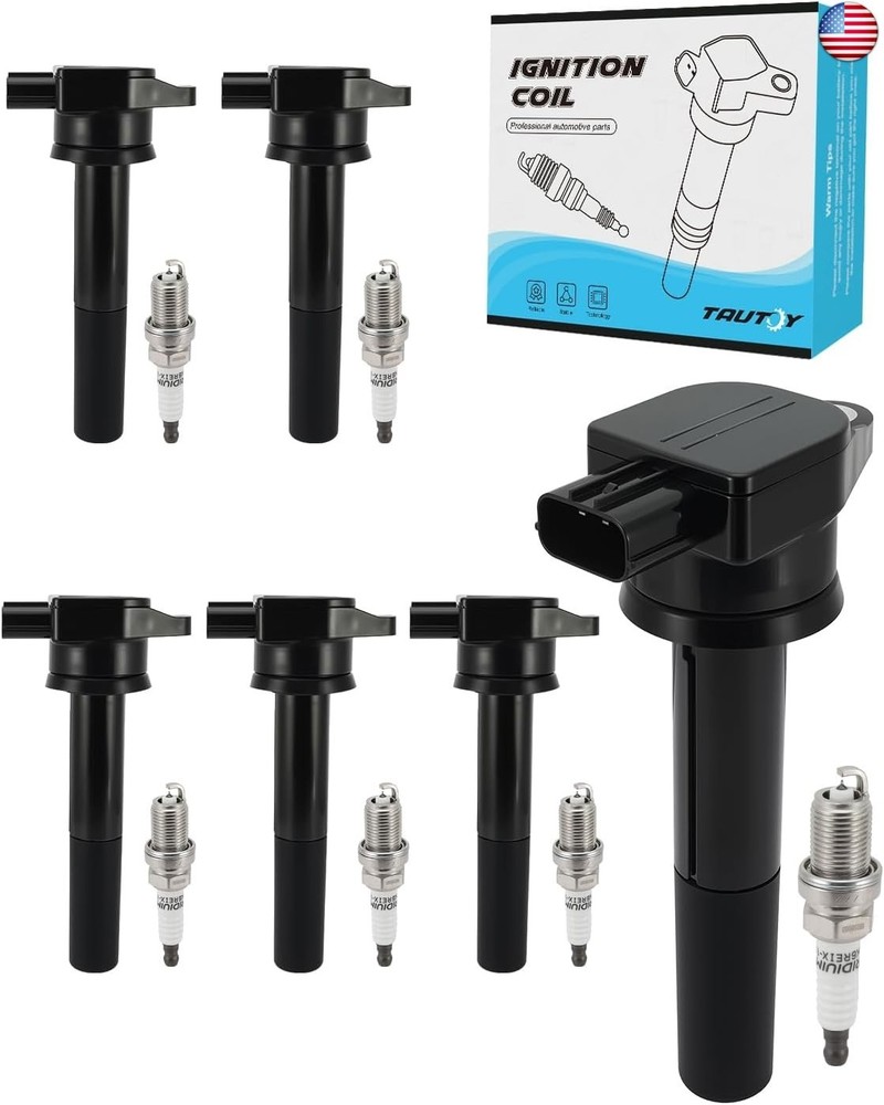 Set Of 6 UF481 Ignition Coil Pack & Iridium Spark Plugs (3.8L Only) For