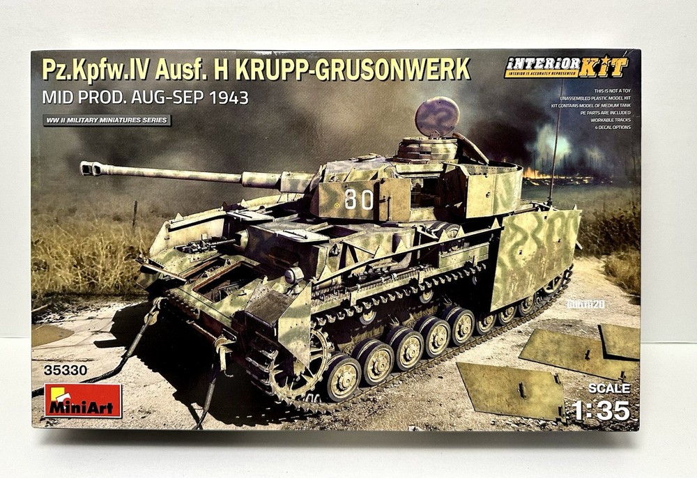 MiniArt #35330 1/35 PzKpfw.IV Ausf. H Krupp-Grusonwerk Mid Prod w/Full Interior