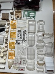 Vintage Model Car Parts Lot Bodies Glass Chrome Interiors Parts MPC AMT Revell