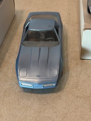 Lot of 3 1984, 1985, & 1986 Corvette Promo Cars Silver, Blue & Gold