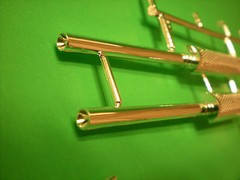 Kenworth W900 Rig Semi 1/25 Truck Chrome Exhaust Pipe Dual Stack Grab Handle