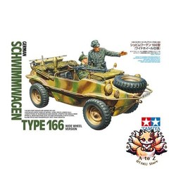 NEW Tamiya 1/35 Military Miniature Series No. 393 Schwimmwagen 166 Wide Wheel