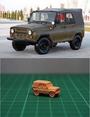 1/144 Ukrainian/Russian UAZ-469 Military Utility Vehicle (fine detail) Resin Kit