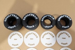 1/12 Beemax Platz Lotus 99T Goodyear Eagle Tyre Tire Stencils Templates